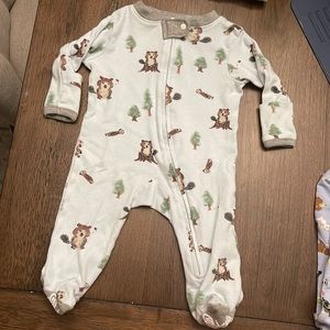 Burts Bees Baby pajama footies